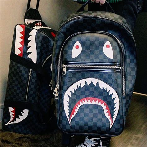 bape x louis vuitton backpack|bape backpacks for school.